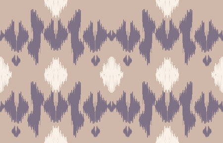 Ikat Seamless Pattern Design for Fabric. Vector Background.のイラスト素材