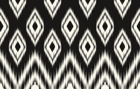 Ethnic abstract ikat art. Aztec ornament print. geometric ethnic pattern seamless  color oriental.  Design for background ,curtain, carpet, wallpaper, clothing, wrapping, Batikのイラスト素材
