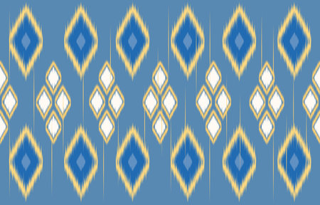 Ethnic abstract ikat art. Aztec ornament print. geometric ethnic pattern seamless  color oriental.  Design for background ,curtain, carpet, wallpaper, clothing, wrapping, Batikのイラスト素材