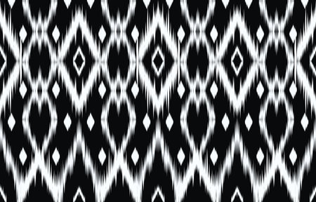 Ethnic abstract ikat art. Aztec ornament print. geometric ethnic pattern seamless  color oriental.  Design for background ,curtain, carpet, wallpaper, clothing, wrapping, Batik.のイラスト素材