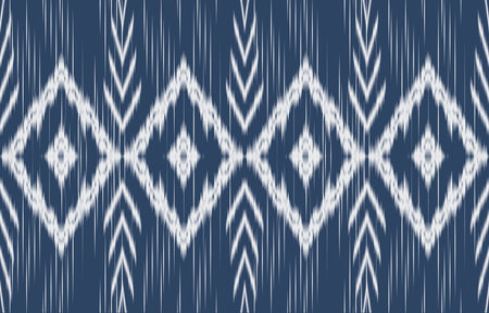 Ethnic abstract ikat art. Aztec ornament print. geometric ethnic pattern seamless  color oriental.  Design for background ,curtain, carpet, wallpaper, clothing, wrapping, Batik.のイラスト素材