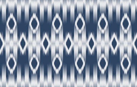 Ikat geometric folklore ornament with diamonds. Tribal ethnic vector texture. Seamless striped pattern in Aztec style. Folk embroidery. Indian, Scandinavian, Gypsy, Mexican.のイラスト素材