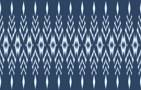 Ikat geometric folklore ornament with diamonds. Tribal ethnic vector texture. Seamless striped pattern in Aztec style. Folk embroidery. Indian, Scandinavian, Gypsy, Mexican.のイラスト素材