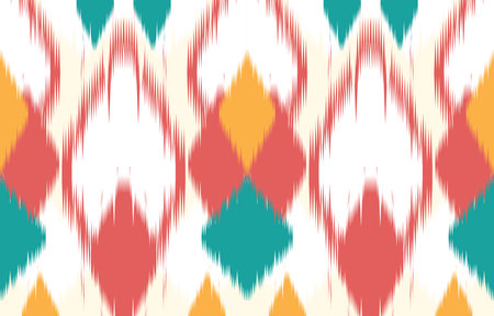 Ethnic abstract ikat art. Aztec ornament print. geometric ethnic pattern seamless  color oriental.  Design for background ,curtain, carpet, wallpaper, clothing, wrapping, Batik.のイラスト素材