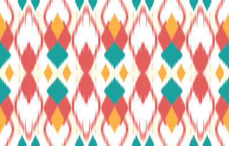 Ethnic abstract ikat art. Aztec ornament print. geometric ethnic pattern seamless  color oriental.  Design for background ,curtain, carpet, wallpaper, clothing, wrapping, Batik.のイラスト素材