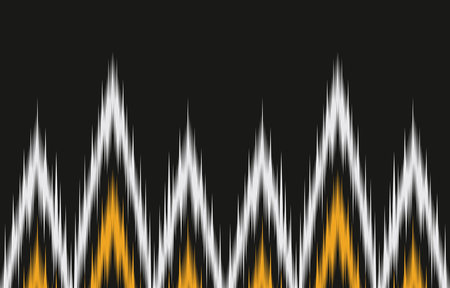 Ikat geometric folklore ornament with diamonds. Tribal ethnic vector texture. Seamless striped pattern in Aztec style. Folk embroidery. Indian, Scandinavian, Gypsy, Mexican.のイラスト素材