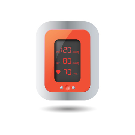 Automatic blood pressure monitor for good heart.のイラスト素材