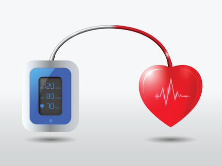good blood pressure  good heart.のイラスト素材