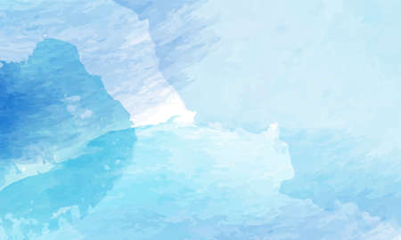 blue watercolor background, abstract blue ink splash background for poster, banner or flyer designのイラスト素材