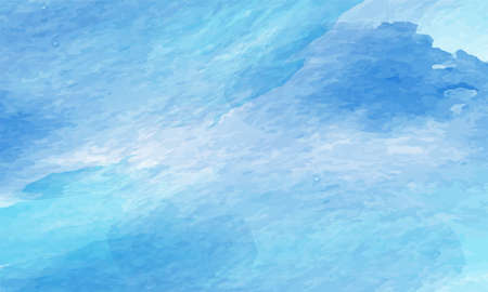 blue watercolor background, abstract blue ink splash background for poster, banner or flyer designのイラスト素材