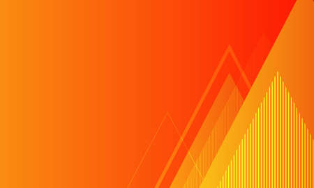 dynamic black and orange background gradient, abstract creative triangles background, modern landing page concept vector, with line and square shapes.のイラスト素材