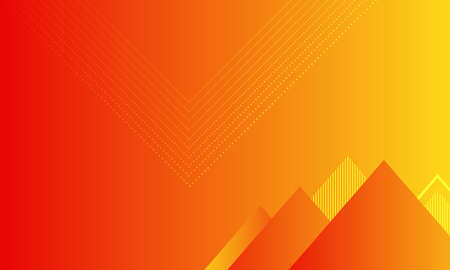 dynamic black and orange background gradient, abstract creative triangles background, modern landing page concept vector, with line and square shapes.のイラスト素材