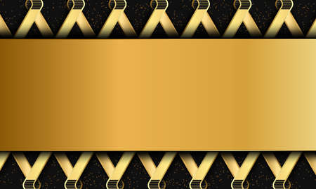Abstract gold background with golden element and texture, luxury background concept. Suitable for various background design, template, banner, poster, presentation, etc.のイラスト素材
