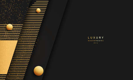 Abstract gold background with golden element and texture, luxury background concept. Suitable for various background design, template, banner, poster, presentation, etc.のイラスト素材