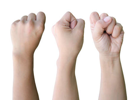 Collection hand fistの写真素材