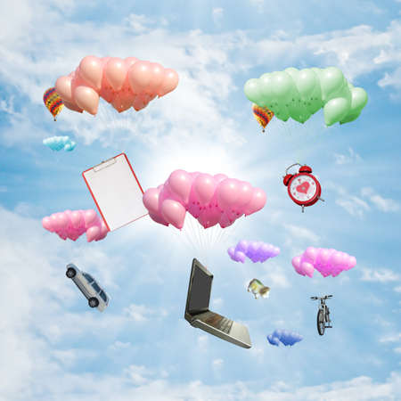 Flying objectの写真素材