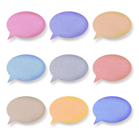 bubble talk paperの写真素材