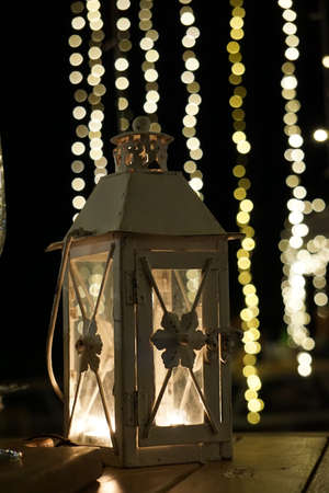 Background blurred and lamp.の写真素材