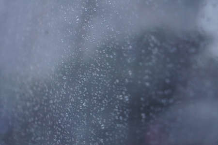 Rain at the window.の写真素材