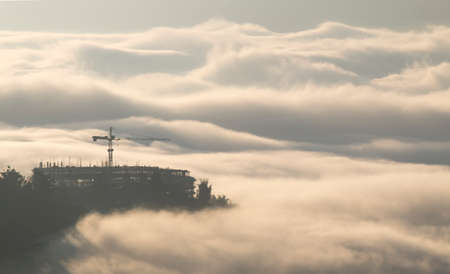 Building on the skyの写真素材