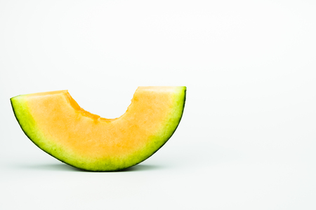 Melon isolated on white backgroundの写真素材