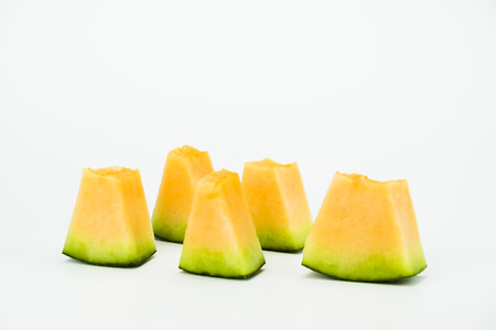 Melon isolated on white backgroundの写真素材