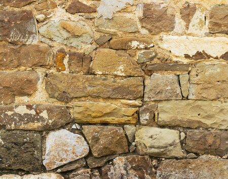 old rough brick horizontal wallの写真素材