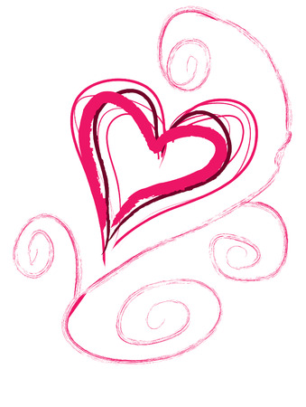 valentine's day background in pink colorsのイラスト素材