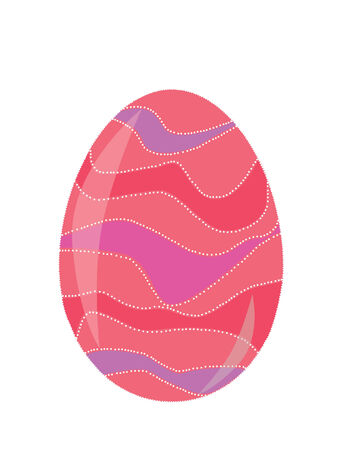 easter decorated eggのイラスト素材