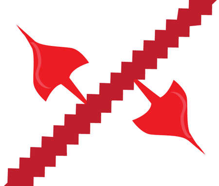 arrows symbol of competitionのイラスト素材