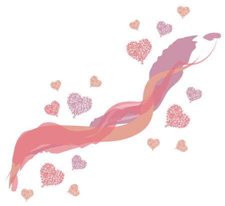 abstract hearts symbol of loveのイラスト素材