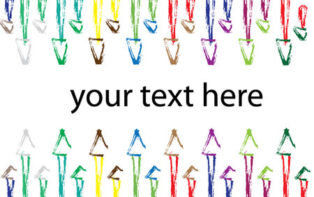 arrow invitation for life eventsのイラスト素材