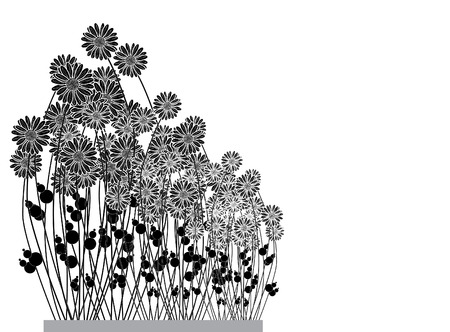 floral invitation for life eventsのイラスト素材