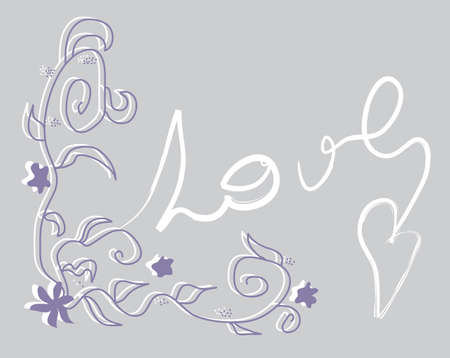 floral romantic invitation for life events, with space for your textのイラスト素材