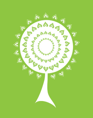 abstract tree, symbol of natureのイラスト素材