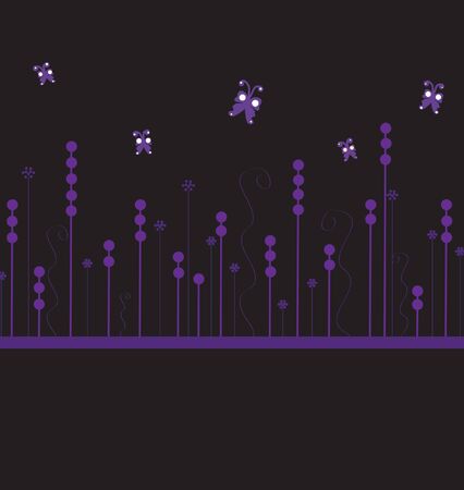 floral invitation for life events with place for textのイラスト素材