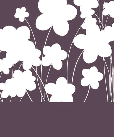 floral invitation for life events with place for textのイラスト素材