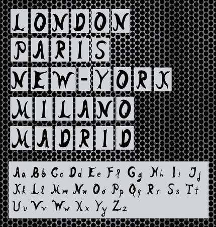 original alphabet letters for your designのイラスト素材