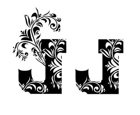 decorative letter J for your designのイラスト素材