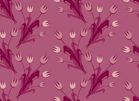 seamless pattern with tulips for your backgroundのイラスト素材