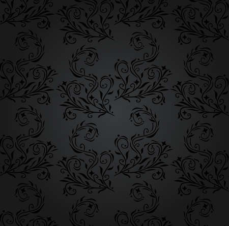 seamless pattern with dark flowers for your background
