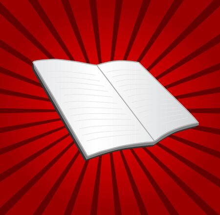 open diary, symbol of education and knowledgeのイラスト素材