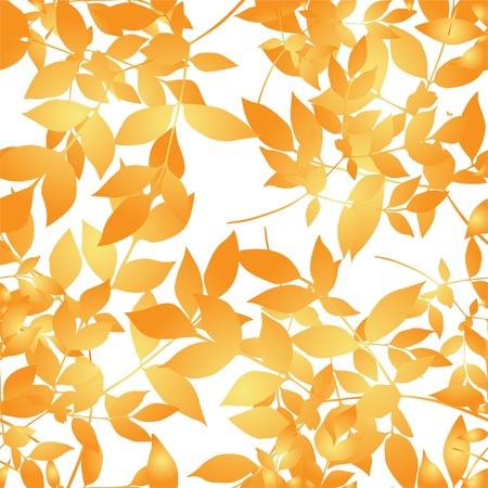 elegant seamless pattern with golden leaves for your designのイラスト素材
