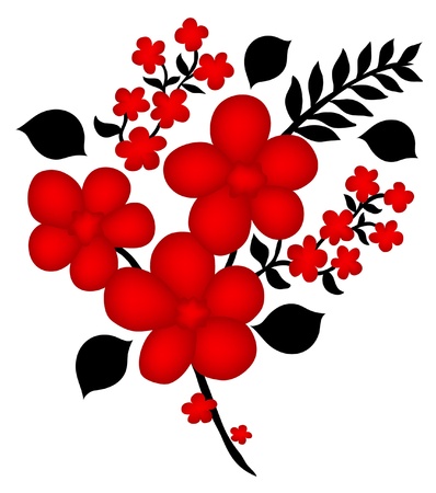 elegant floral decoration for your designのイラスト素材