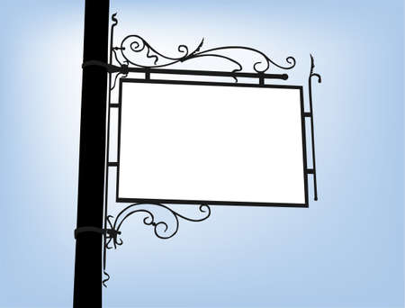 retro signboard with space for your messageのイラスト素材