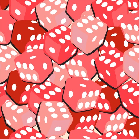 elegant seamless pattern with lucky dices for your designのイラスト素材