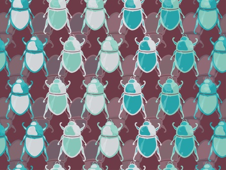 elegant seamless pattern with abstract scarabs foryour designのイラスト素材