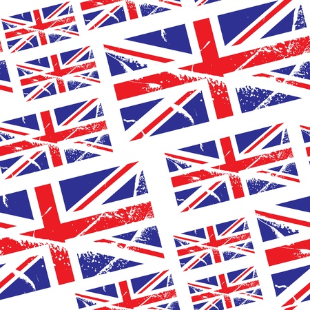 seamless pattern with great britain flagのイラスト素材
