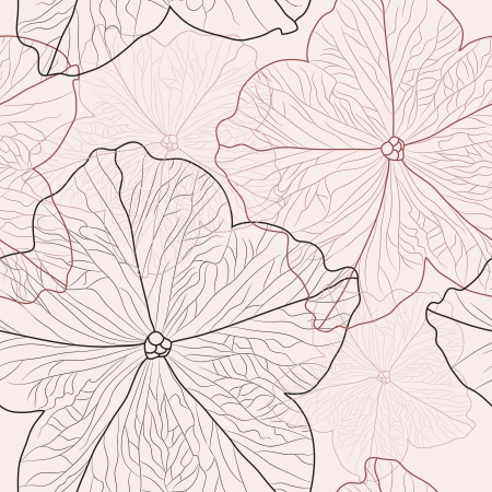 elegant seamless pattern with abstract flowers for your designのイラスト素材