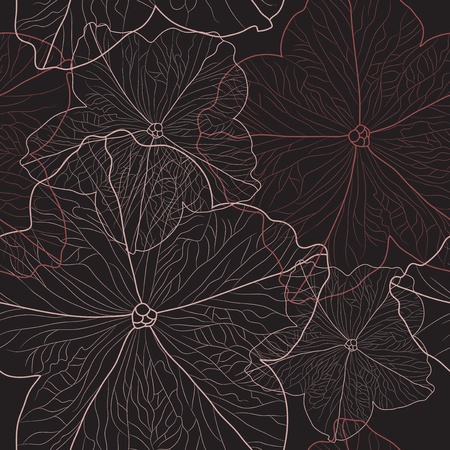 elegant seamless pattern with abstract flowers for your designのイラスト素材